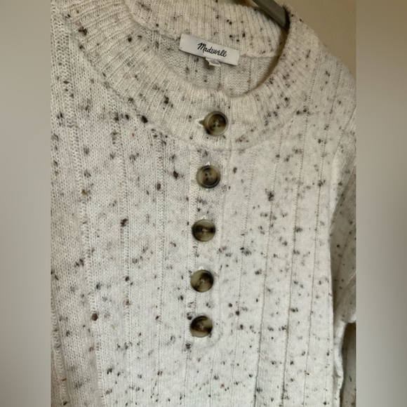 NWOT, Madewell, Bowden Henley Sweater in Coziest Yarn, Women’s Size XS - Picture 4 of 12
